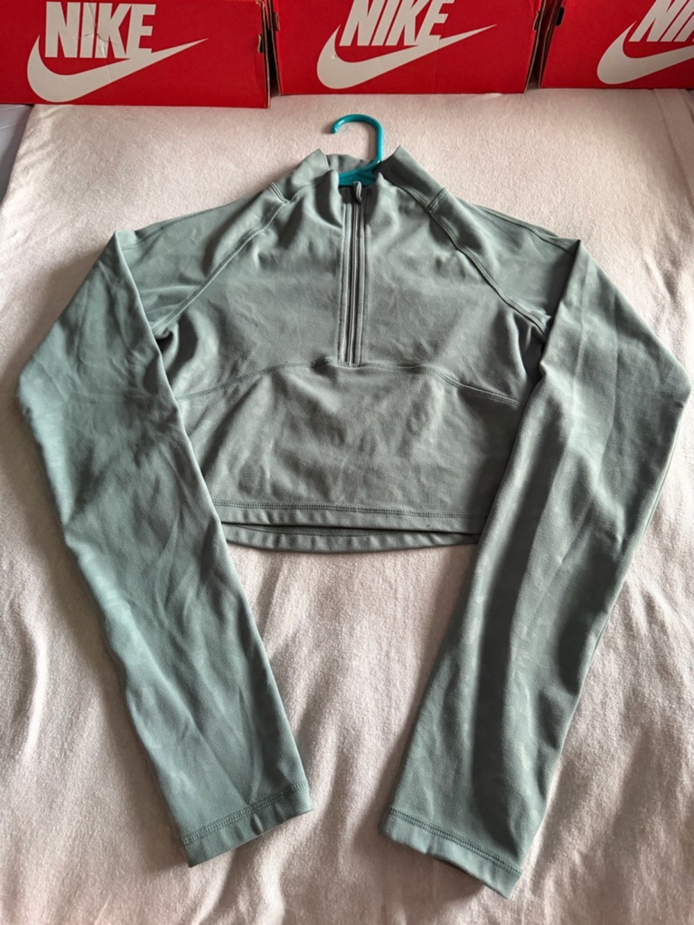 TSL Women's Teal Open-Back Crop Jacket